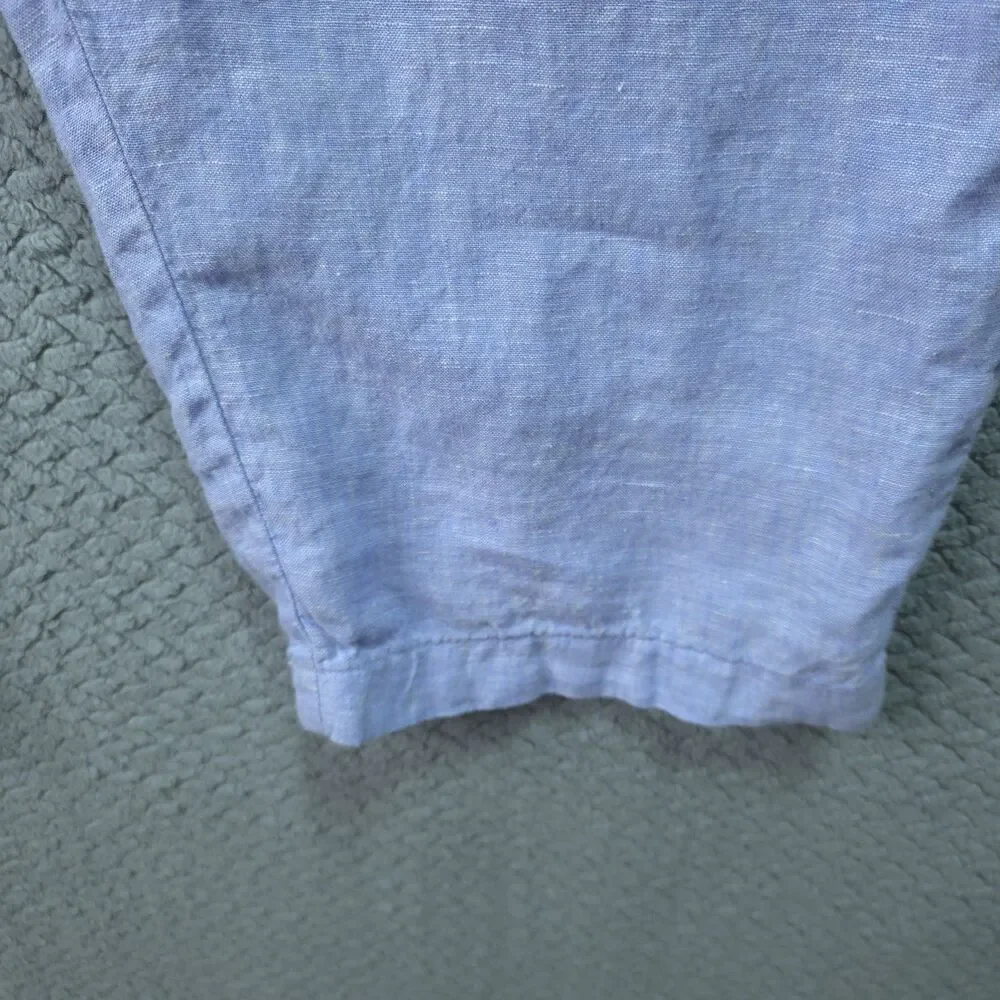 Quince European Linen Pants Womens French Blue 100% Linen XL Coastal Grandmother